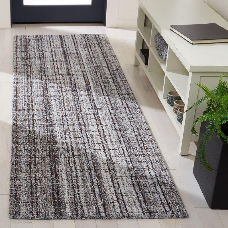 Abstract ABT486 Hand Tufted Area Rug - Grey/Brown - 8'9"x11'9" - Safavieh.