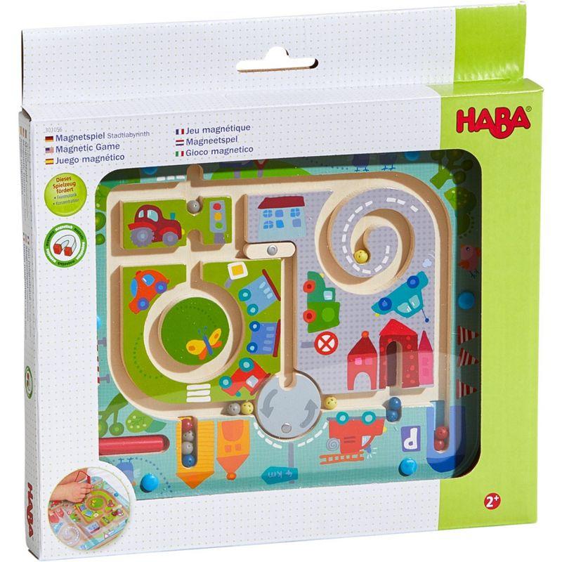 HABA Town Maze Magnetic Puzzle Game - Learning & Education Toys for Preschoolers