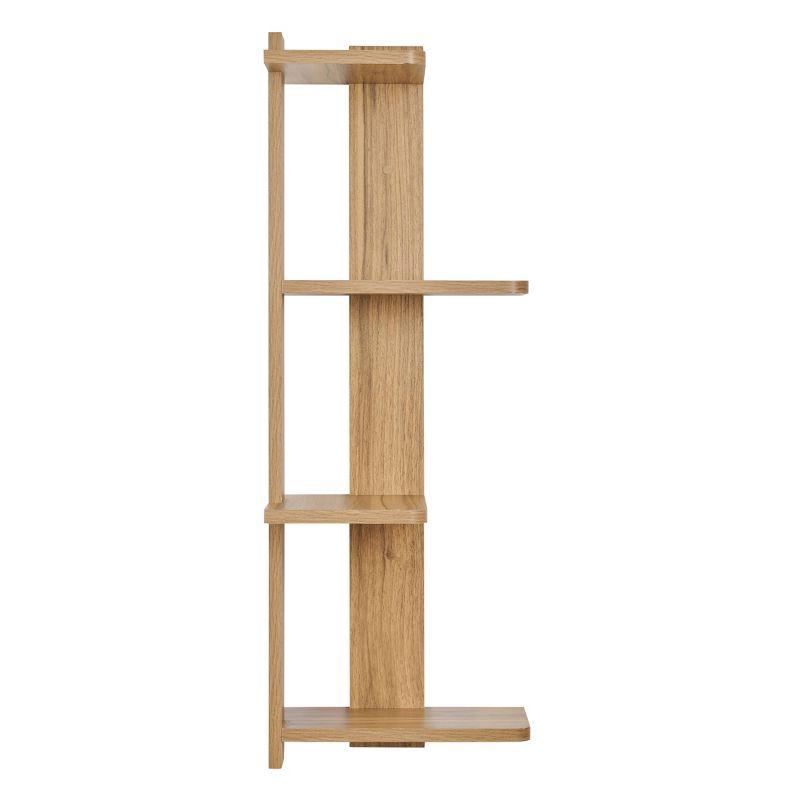 33" x 11.8" Alvar Corner 4 Tier Floating Ledge Column Wall Shelf - Danya B.