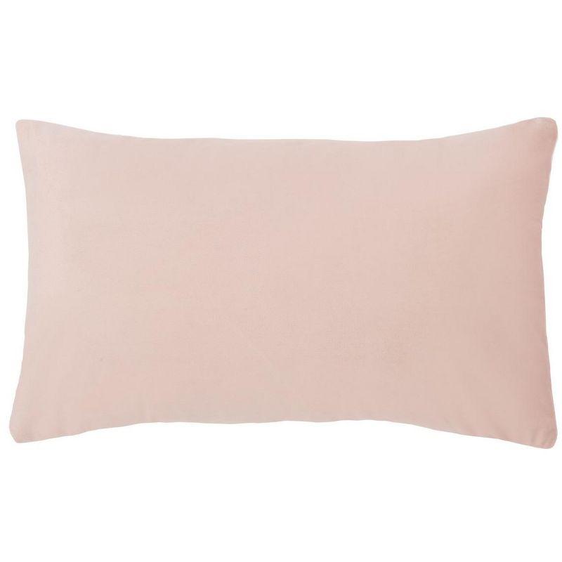 Blush and Gold Geometric Rectangular Accent Pillow