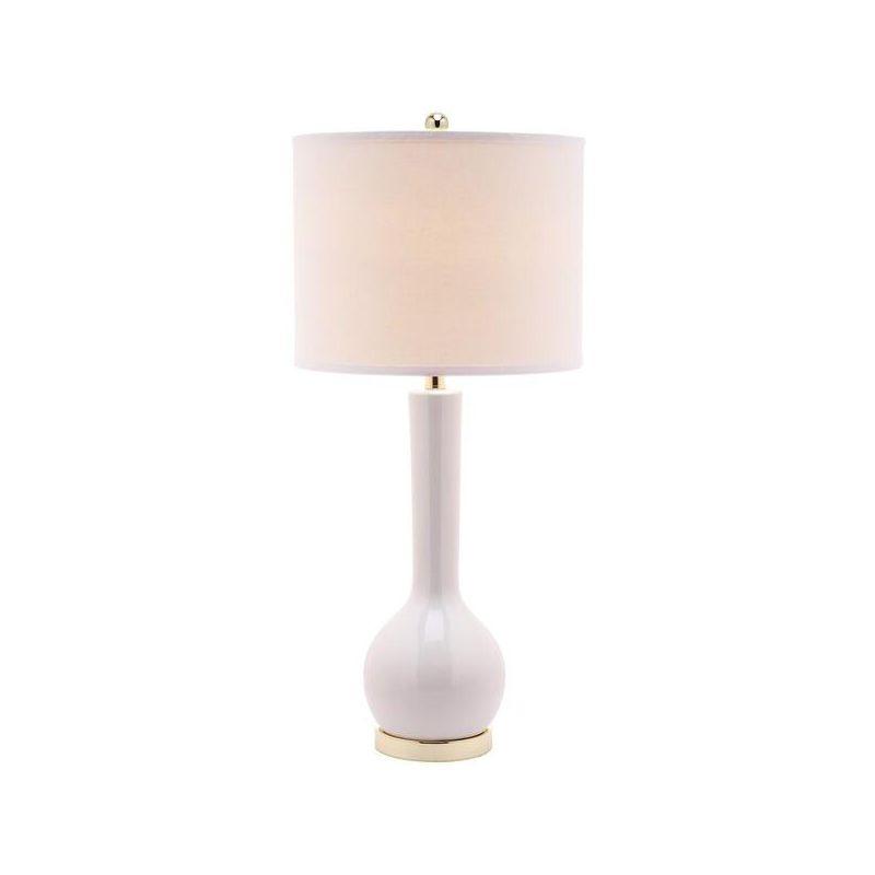 Mae Long Neck Table Lamp - 30.5 Inch Height - LIT4091 - White - Safavieh