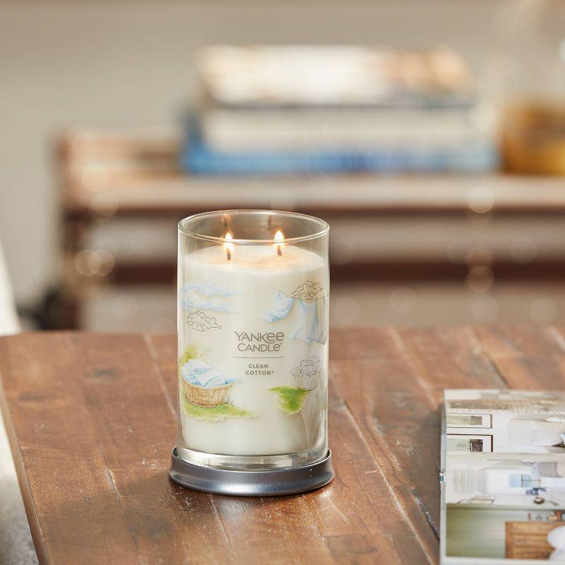 YANKEE CANDLE Signature Clean Cotton Scented Tumbler Candle