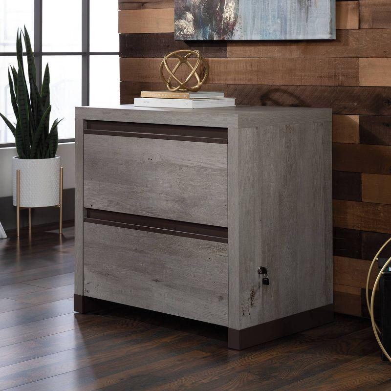 Mystic Oak 2-Drawer Lockable Lateral File Cabinet