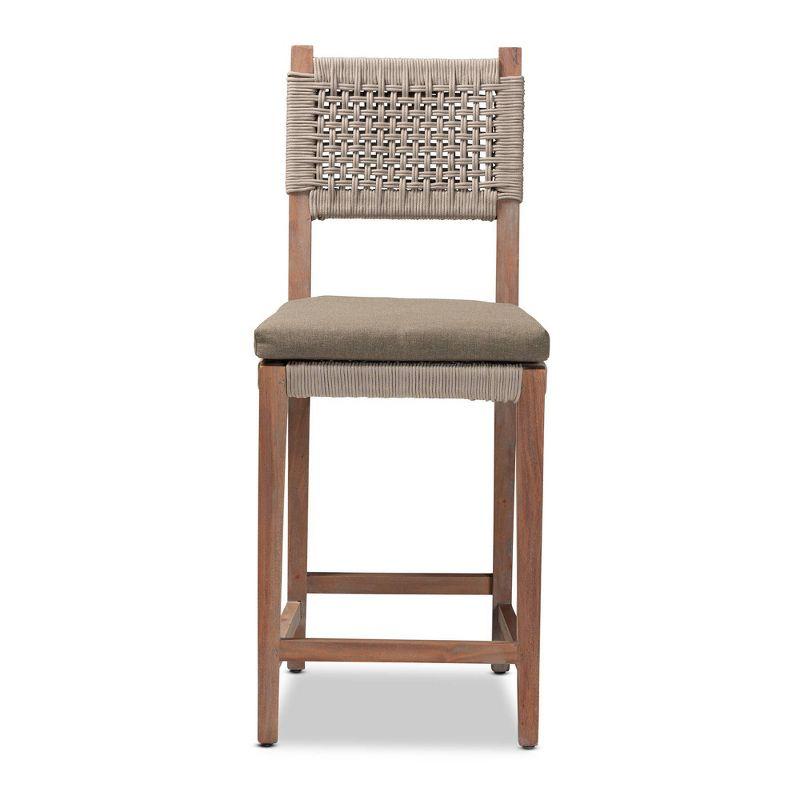 Solid Wood 27.25'' Counter Stool