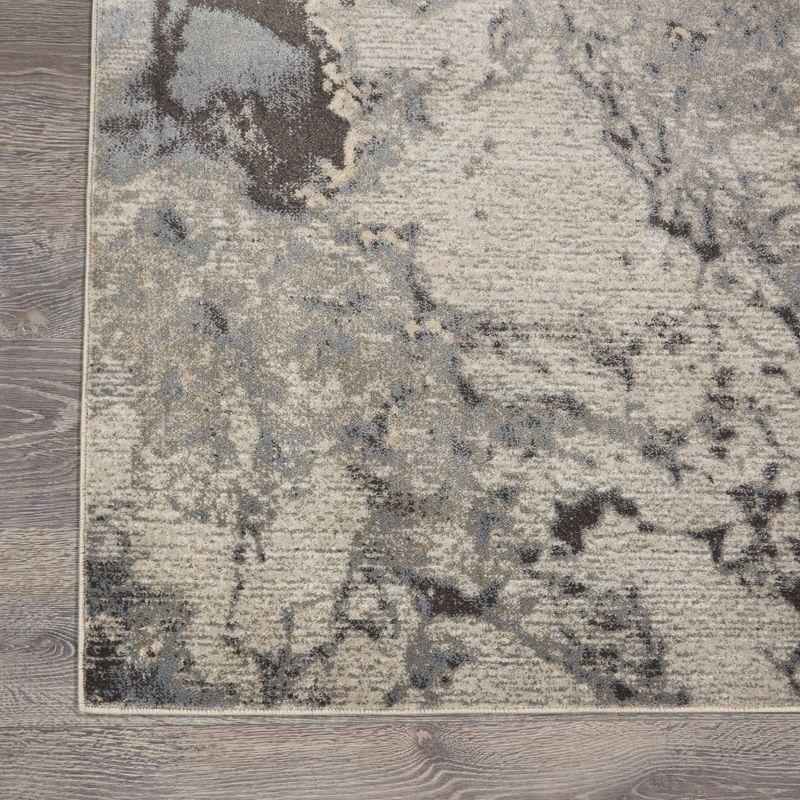 Nourison Maxell Modern Abstract Indoor Area Rug Grey 9' x 12'