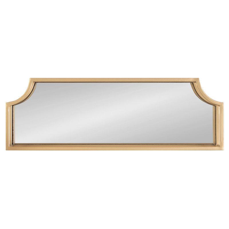 Kate & Laurel All Things Decor 2pc Ciel Metal Wall Shelf Set Gold: MDF Floating Shelves, No Assembly Required