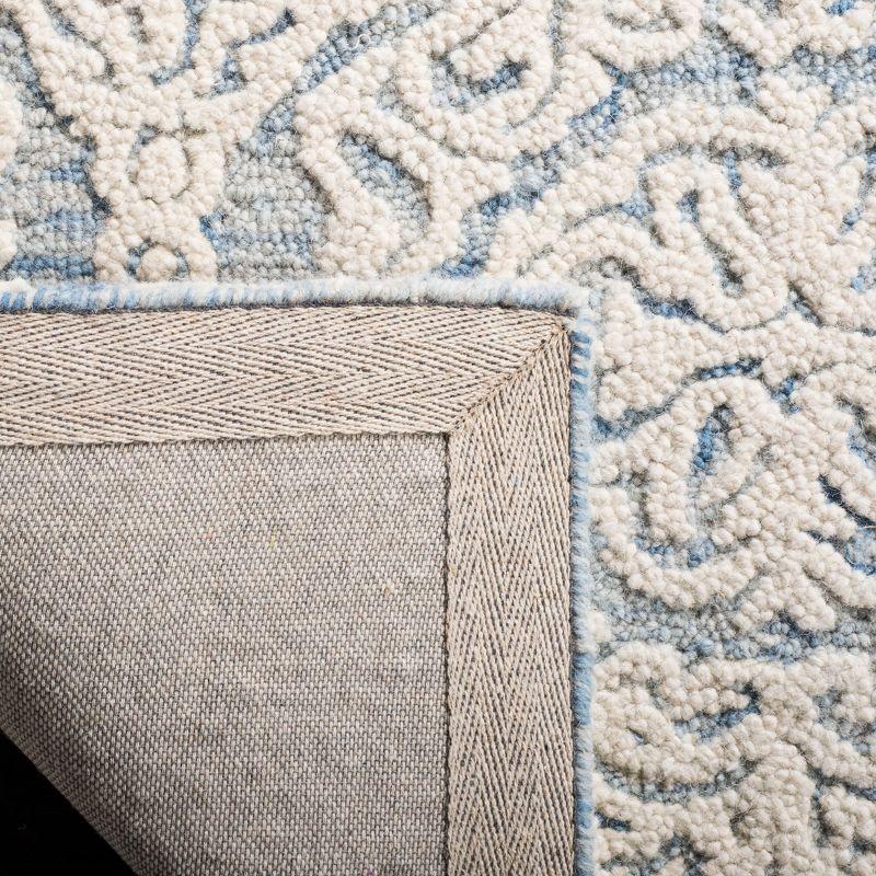 Blossom BLM112 Hand Tufted Indoor Runner Rug - Blue/Ivory - 2'3"x8' - Safavieh