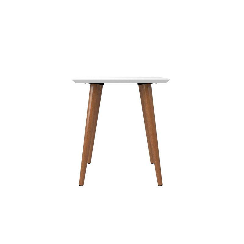 19.68" Utopia High Square End Table: Splayed Legs, Compact Size - Manhattan Comfort