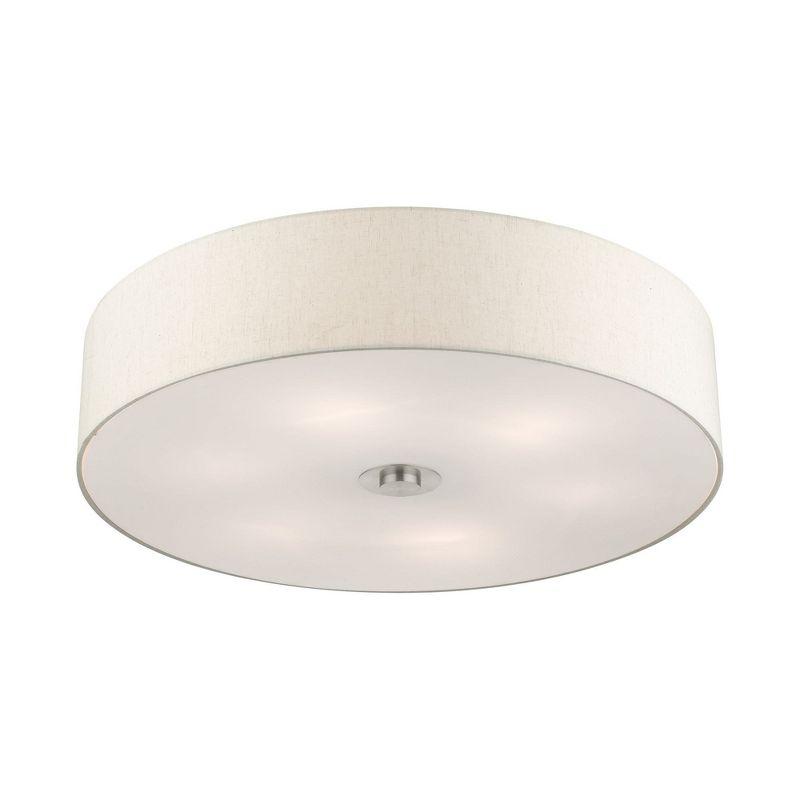 Livex Lighting Meridian 6 - Light Semi-Flush Mount in  Brushed Nickel