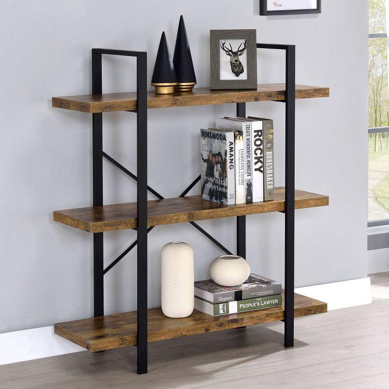 40" Cole 3 Shelf Bookcase with Frame - Coaster