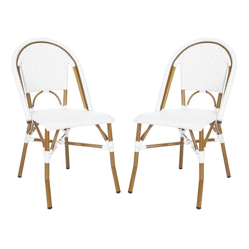 Salcha Side Chair (Set Of 2) - Indoor/Outdoor - FOX5210 - White - Safavieh