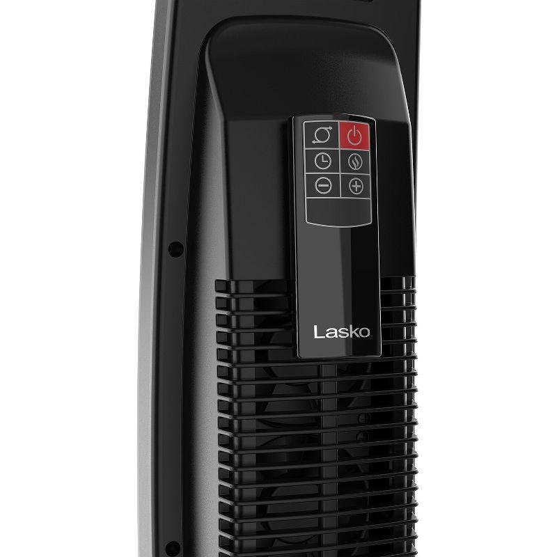 Lasko Ceramic Tower Heater with Remote: Portable Indoor Space Heater, Programmable Timer, Adjustable Thermostat, 1500W