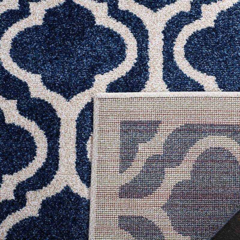 Amherst AMT402 Power Loomed Area Rug - Navy/Beige - 8'9"x11'9" - Safavieh.