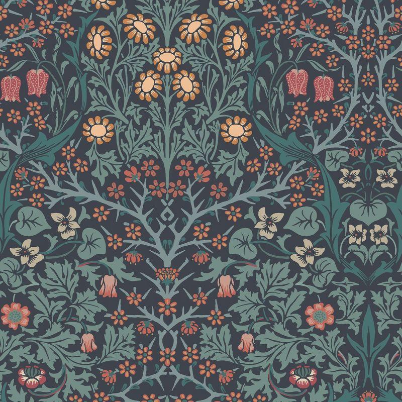 William Morris at Home Blackthorn Navy Wallpaper