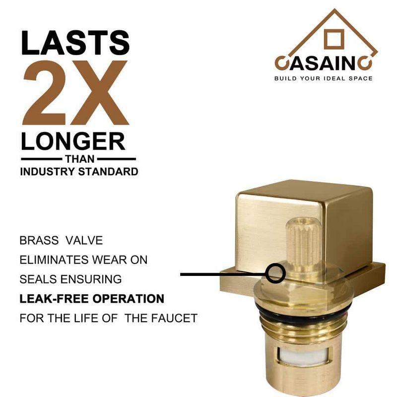 Widespread Faucet 2-Handle Bathroom Faucet with 3 Holes and Pop Drain