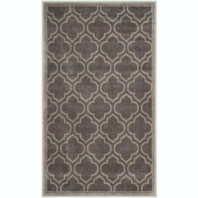Amherst AMT412 Power Loomed Area Rug - Grey/Light Grey - 4'x6' - Safavieh.