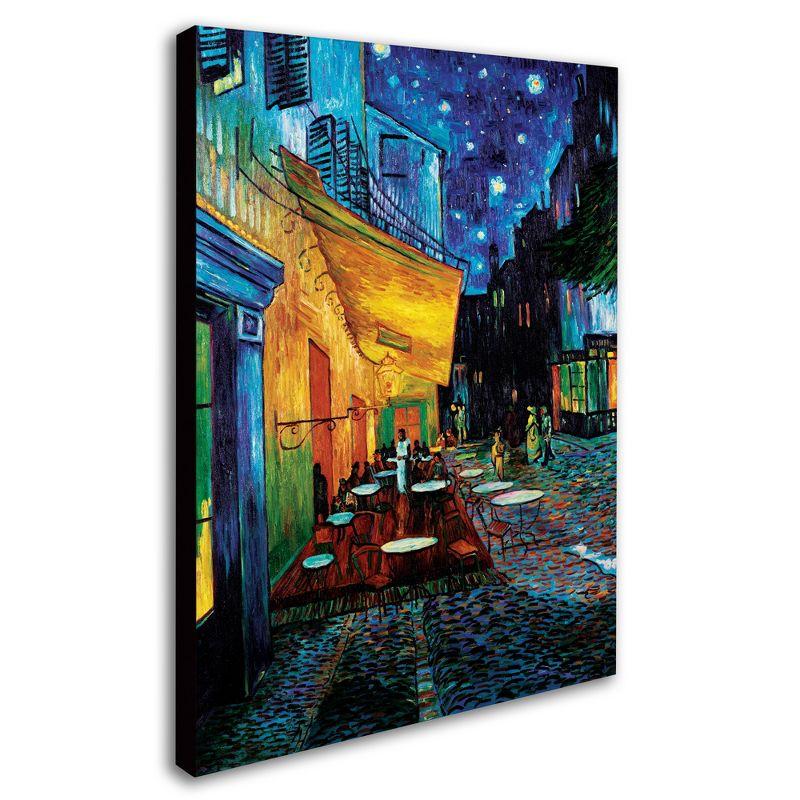 Trademark Fine Art - 14"x19" Vincent van Gogh, 'Cafe Terrace' Canvas Art