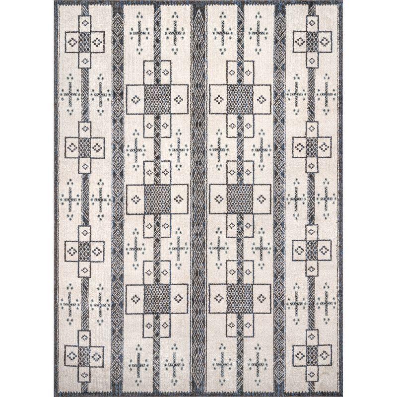 Erika 8' x 10' Gray Synthetic Bohemian Area Rug