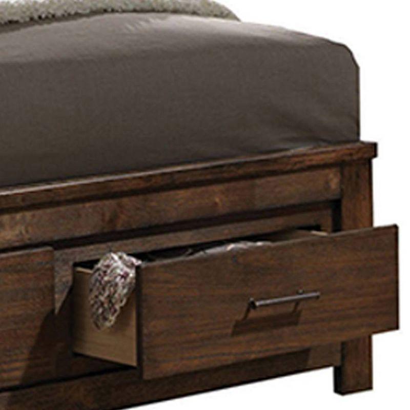 85" Queen Bed Merrilee Bed Oak Finish - Acme Furniture