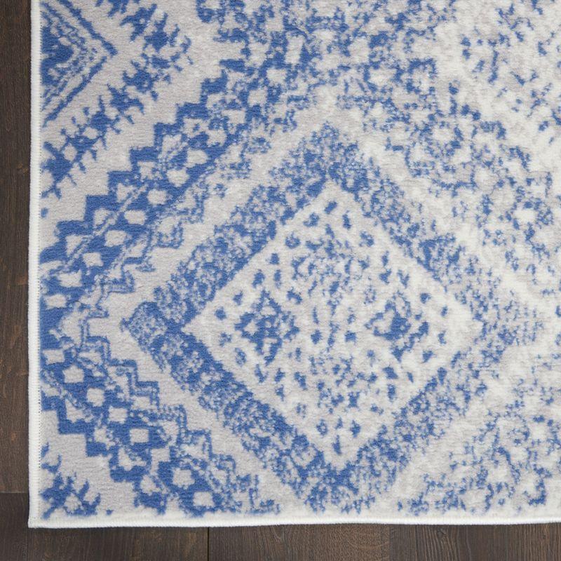 Nourison Whimsicle WHS17 Indoor only Area Rug - Ivory Blue 8'4" x 11'6"