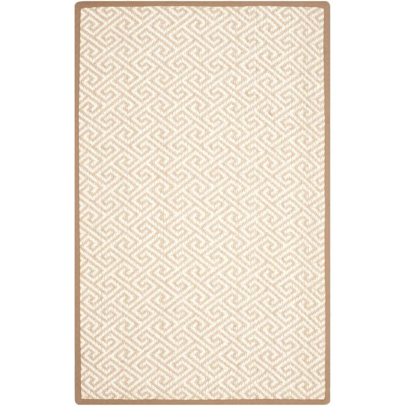 Natural Fiber NF925 Hand Woven Indoor Area Rug - Natural - 5'x8' - Safavieh.