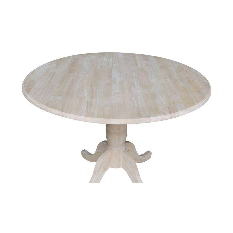 Timothy Round Drop Leaf Table - Unfinished - International Concepts