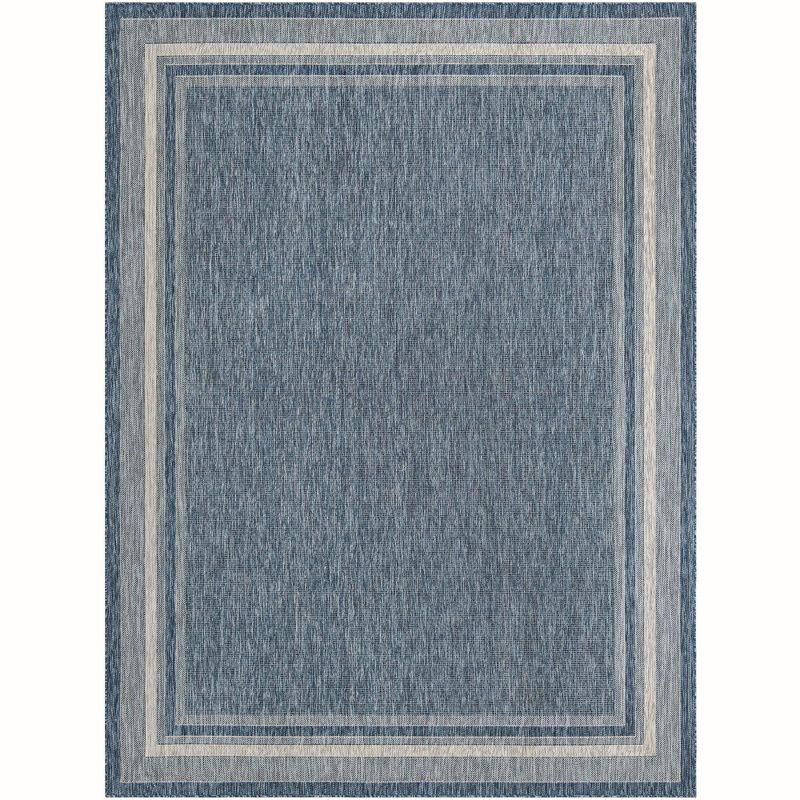 Unique Loom Outdoor Border Soft Border Border Woven Area Rug