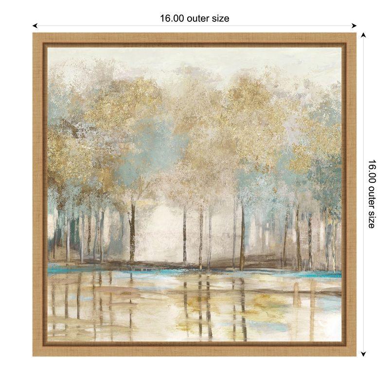 Amanti Art Woodlot I (Trees) by Allison Pearce Canvas Wall Art Print Framed 16 x 16-in.