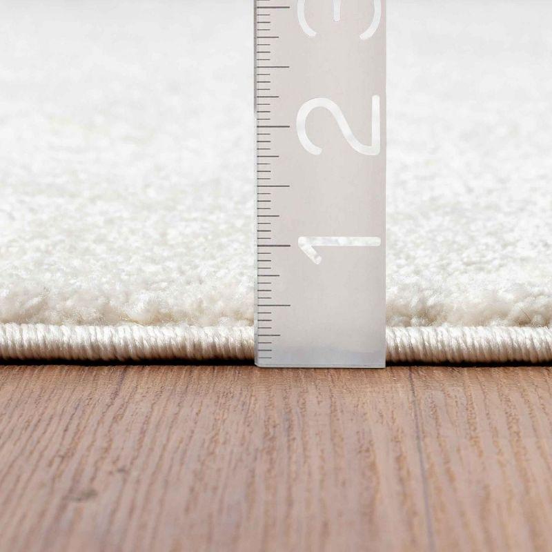 Luxe Weavers Modern Floral Indoor Cream 8x10 Area Rug