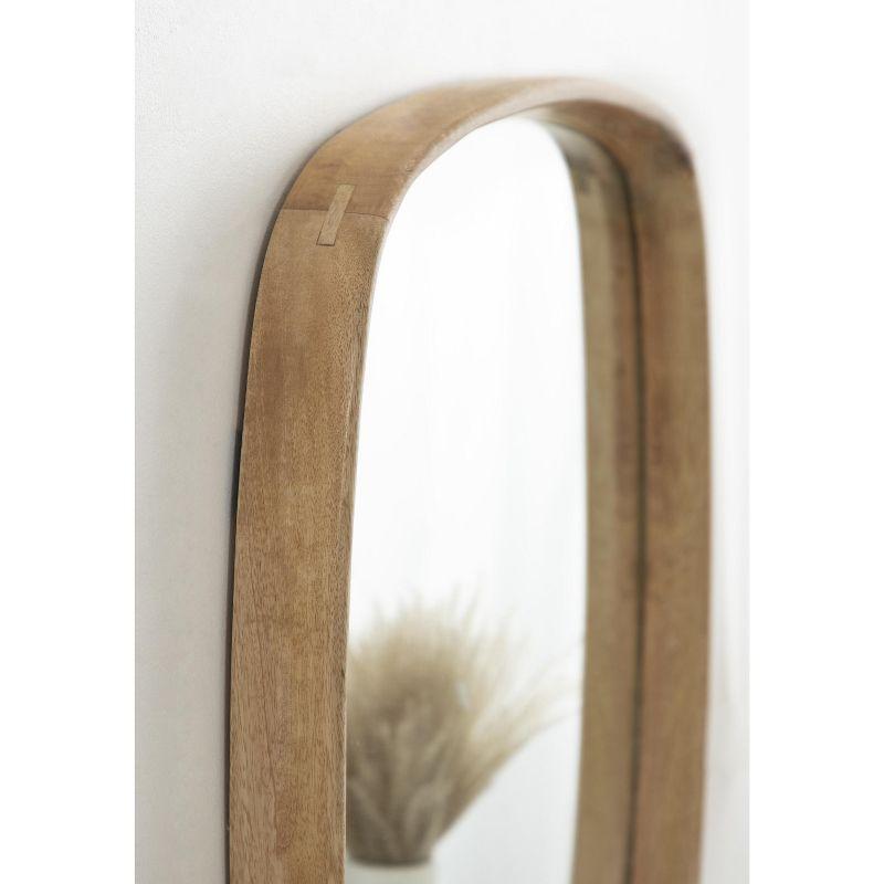 Kate and Laurel Prema Framed Wall Mirror, 26x26, Natural