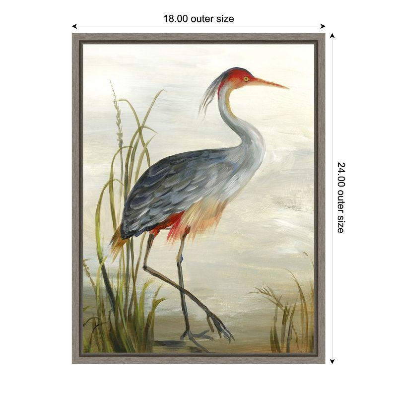 Amanti Art Grey Heron by Aimee Wilson Framed Canvas Wall Art