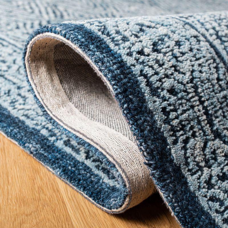 Capri CPR217 Hand Tufted Runner Rug - Navy - 2'3"x9' - Safavieh.