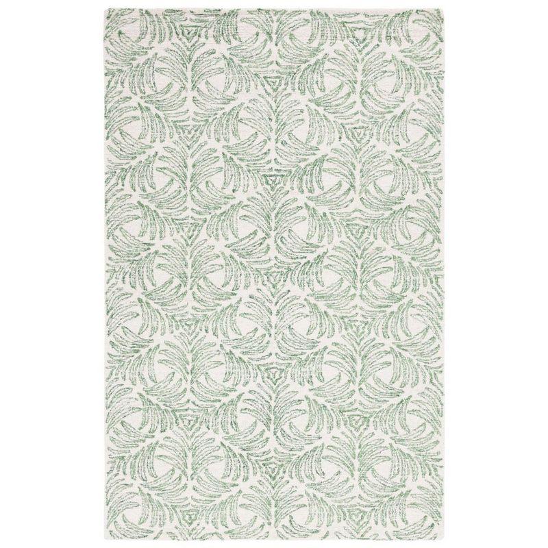 Jardin JAR728 Hand Tufted Area Rug - Ivory/Green - 5'x8' - Safavieh