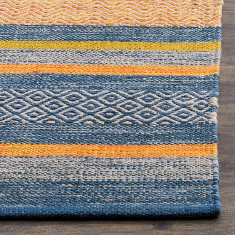 Montauk MTK213 Hand Woven Indoor Accent Rug - Blue/Orange - 3'x5' - Safavieh.