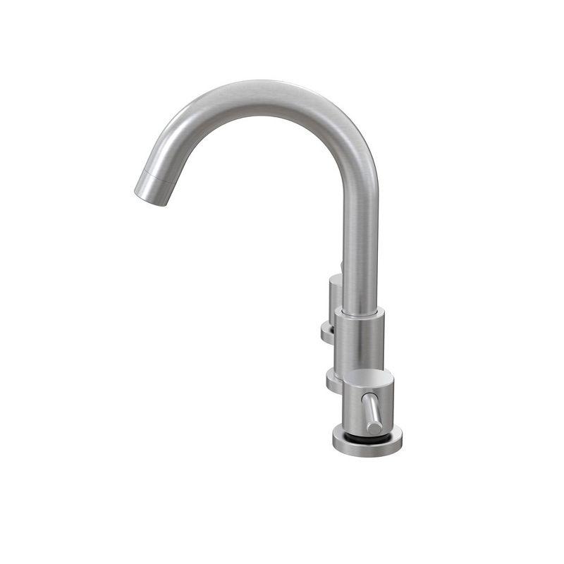 Brushed Nickel Double Handle 8-Inch Bathroom Faucet