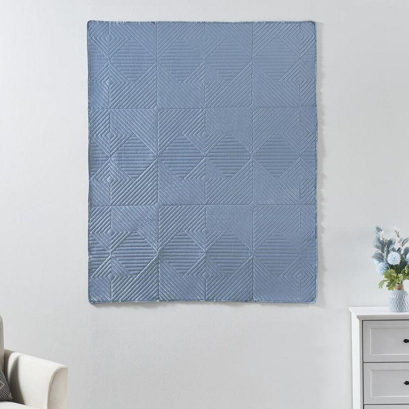 Greenland Home Fashions Riviera Velvet Quilted Throw