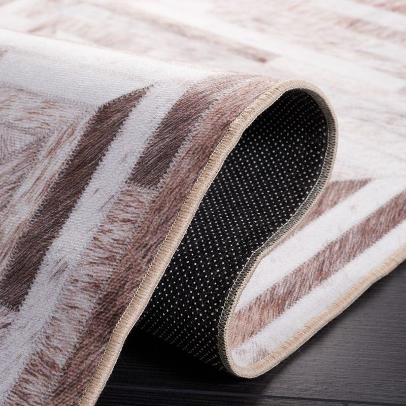 Faux Hide FAH549 Power Loomed Machine Washable Area Rug - Beige/Brown - 8'x10' - Safavieh.