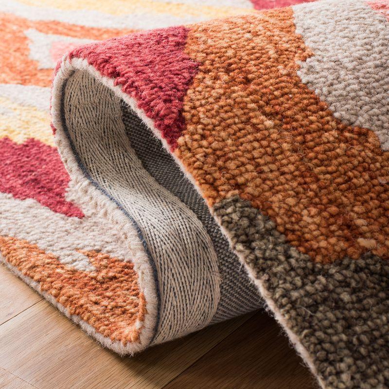 Ikat IKT337 Hand Tufted Area Rug - Beige/Pink - 6'x6' - Safavieh