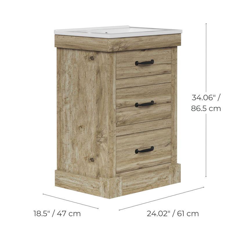 Teamson Home Stratford 22.25" x 24" 2-Door Removable Wall Cabinet, White