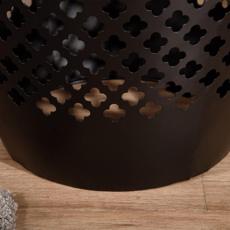 Latitude Run® Outsunny 12.5" Steel Round Patio End Table - Versatile Indoor & Outdoor Accent