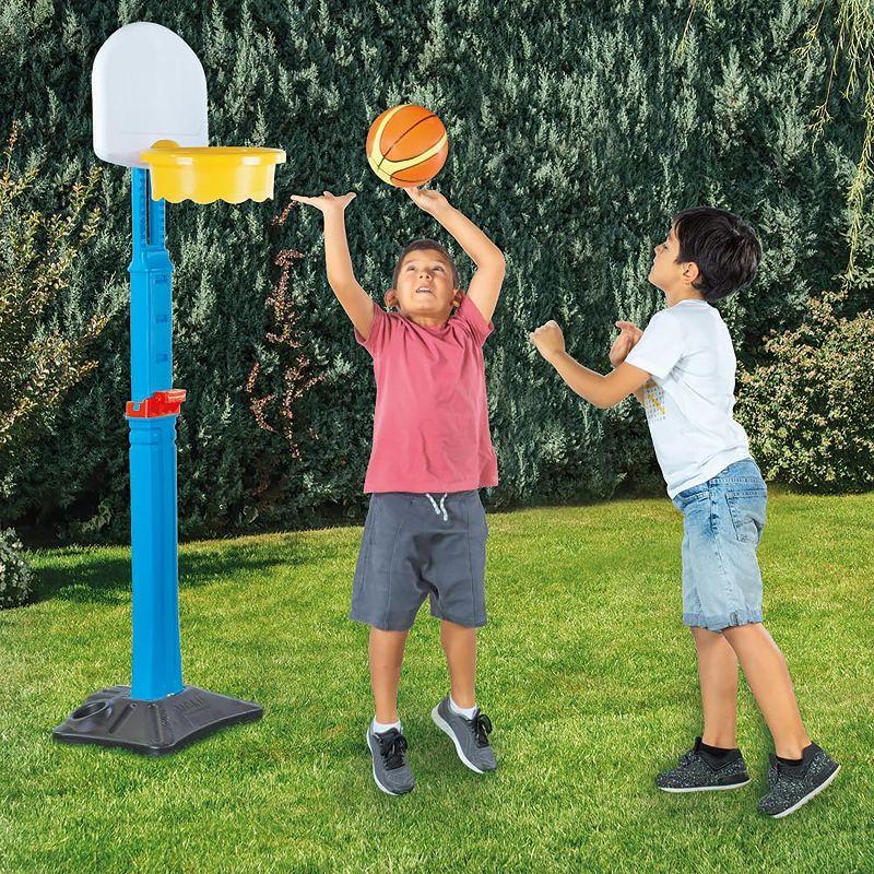 Dolu Dolu: Junior Basketball Hoop - Freestanding Plastic Hoop, Base W/ Adjustable Height Levels, Kids Ages 3+