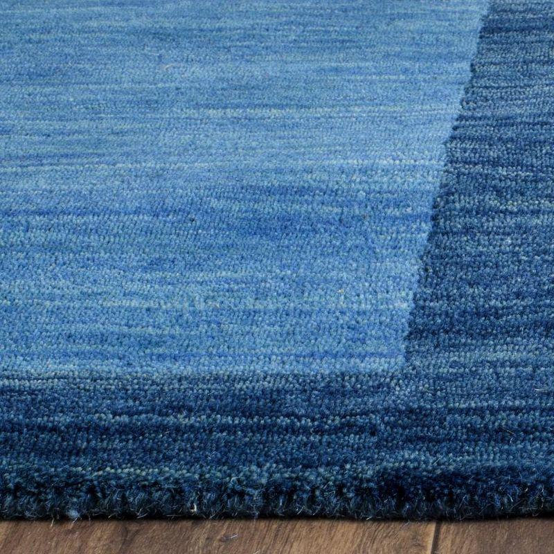 Himalaya HIM580 Hand Loomed Runner Rug - Light Blue/Dark Blue - 2'3"x12' - Safavieh.