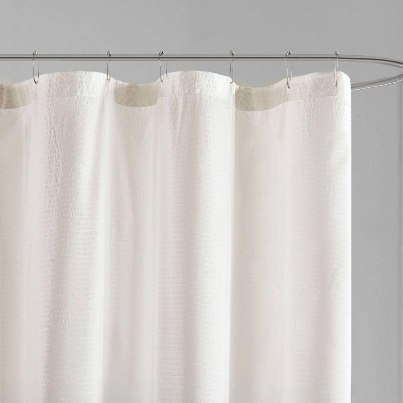 Ara Ombre Printed Seersucker Single Shower Curtain