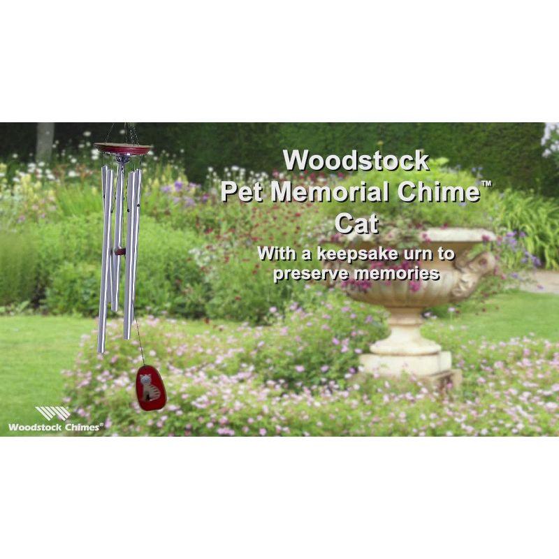 Woodstock Windchimes Pet Memorial Chime Dog, Wind Chimes For Outside, Wind Chimes For Garden, Patio, and Outdoor Decor, 24"L