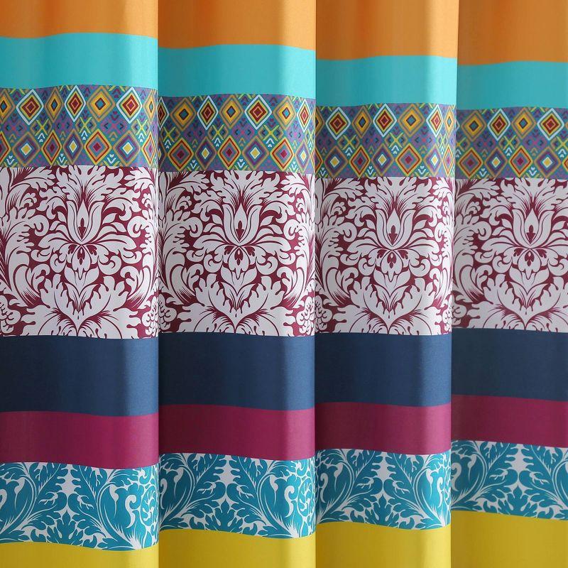 Lush Decor Boho Stripe Striped Shower Curtain