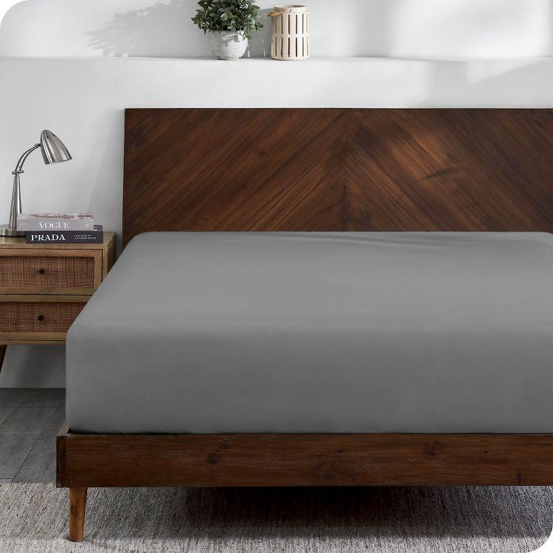 Bare Home Organic 100% Cotton Jersey Knit Fitted Sheet