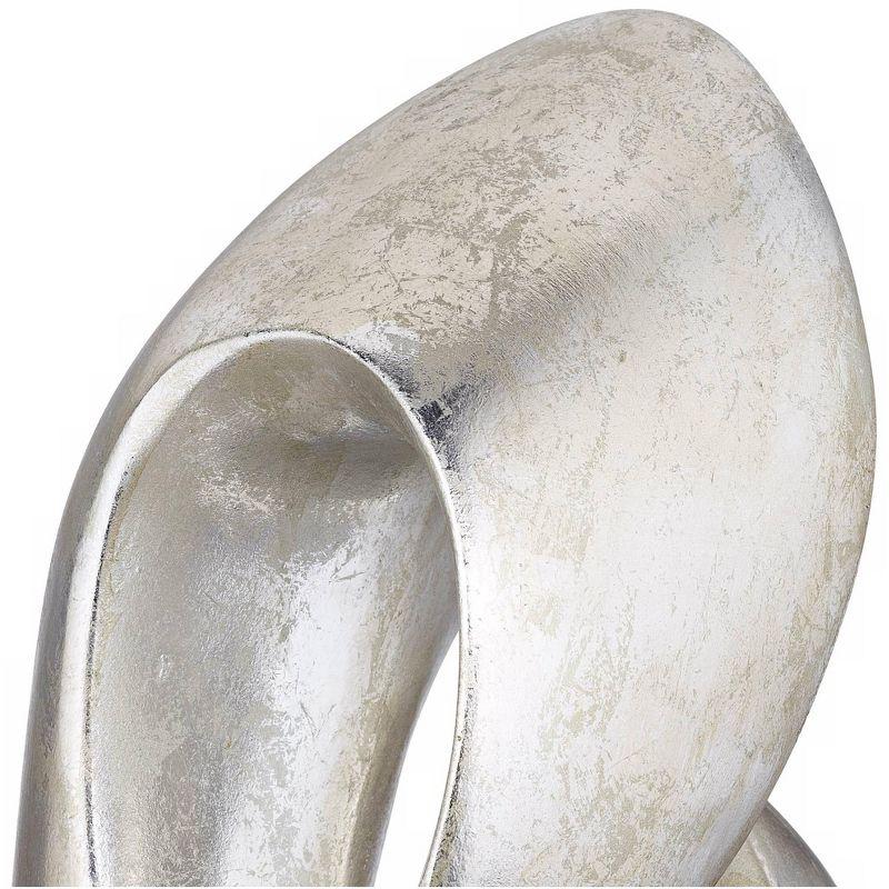 Studio 55D Open Infinity 24 1/2" High Silver Finish Modern Sculpture