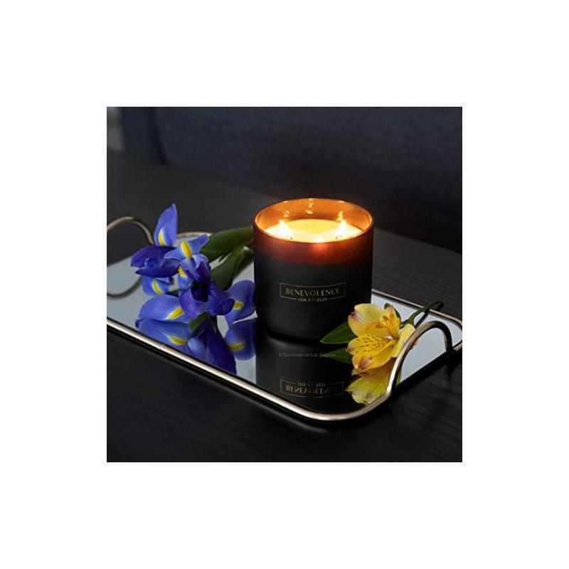 Matte Black Soy Wax Scented Jar Candle, 14.5 oz