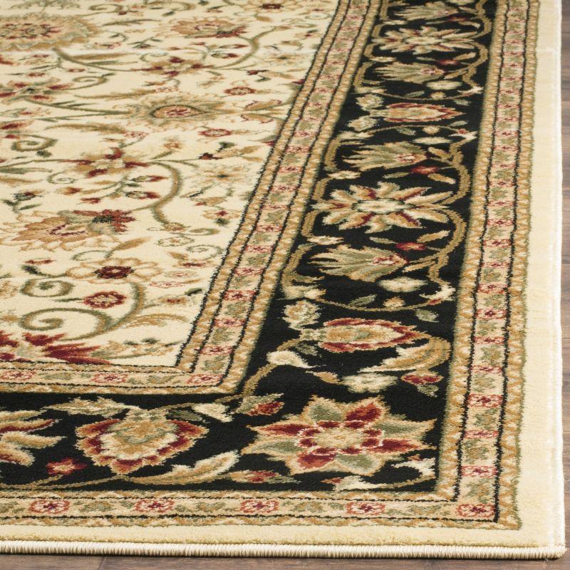 Lyndhurst LNH212 Power Loomed Accent Rug - Ivory/Black - 2'3"x4' - Safavieh