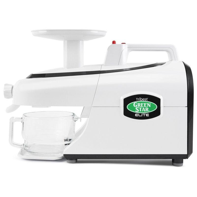 Tribest Greenstar Elite Jumbo Twin Gear Slow Masticating Juicer – White